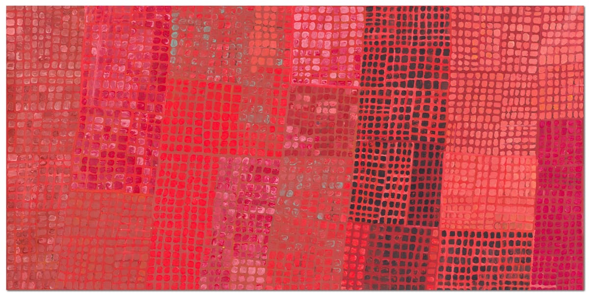 Carbiene McDonald Tjangala - CMT Four Dreamings 539 25 acrylic on canvas 121x242cm