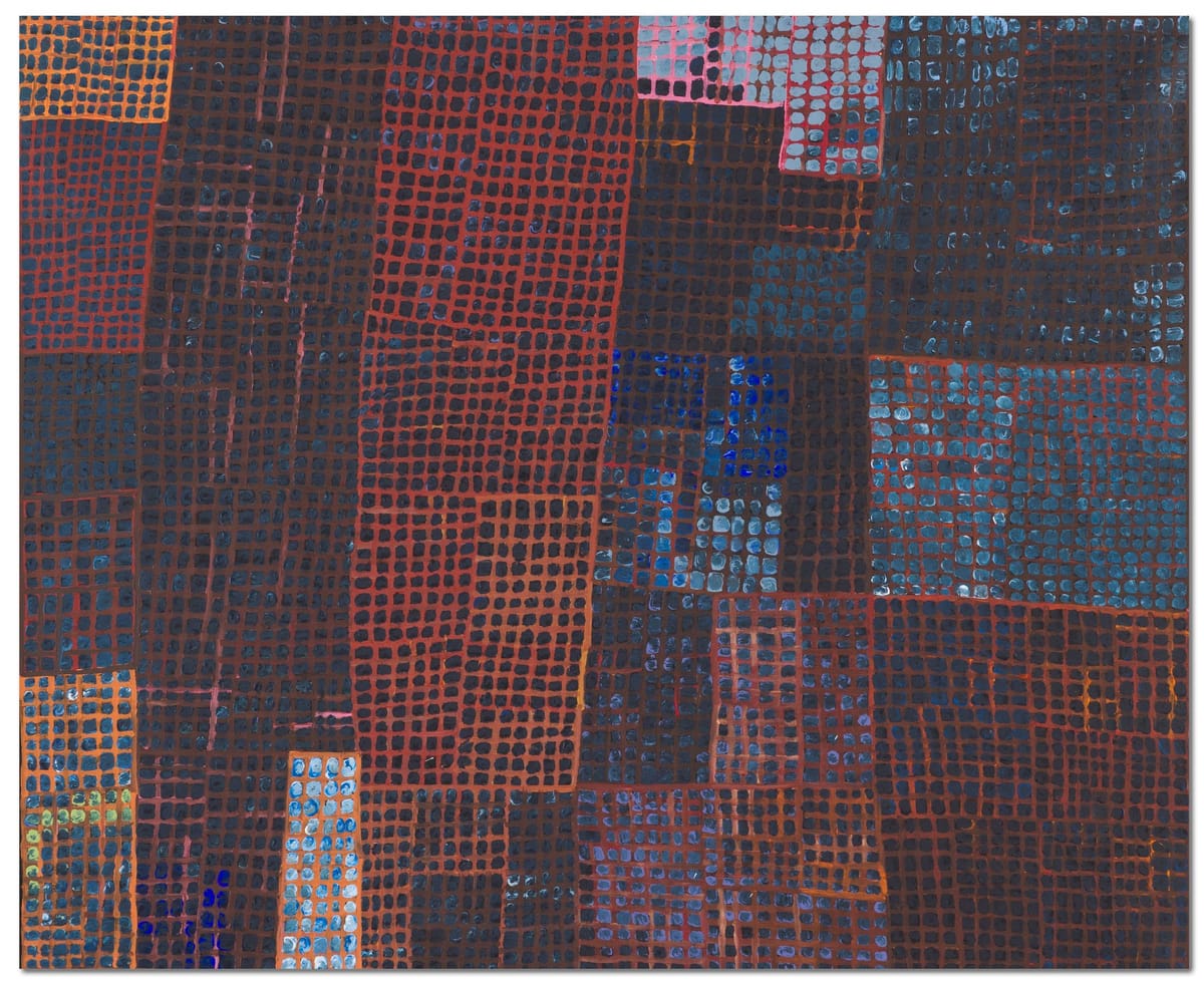 CMT Four Dreamings 544 25 acrylic on canvas 145x175cm