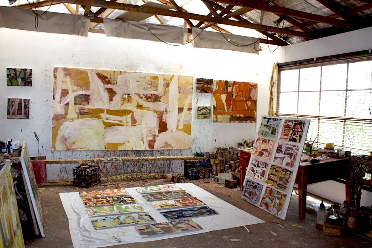 Ross Laurie - Ross Laurie studio view, Walcha