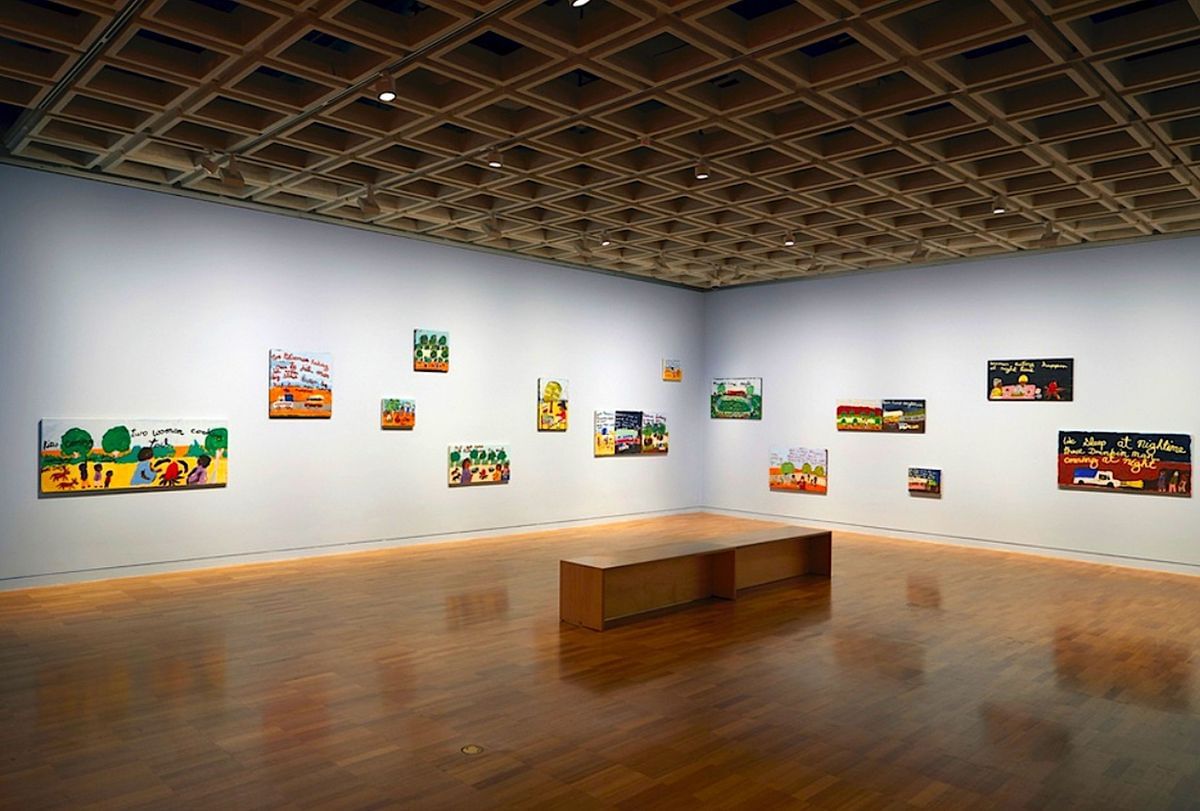Sally Nangala Mulda - Installation view 'THE NATIONAL 4, AUSTRALIAN ART NOW', Art Gallery of New South Wales