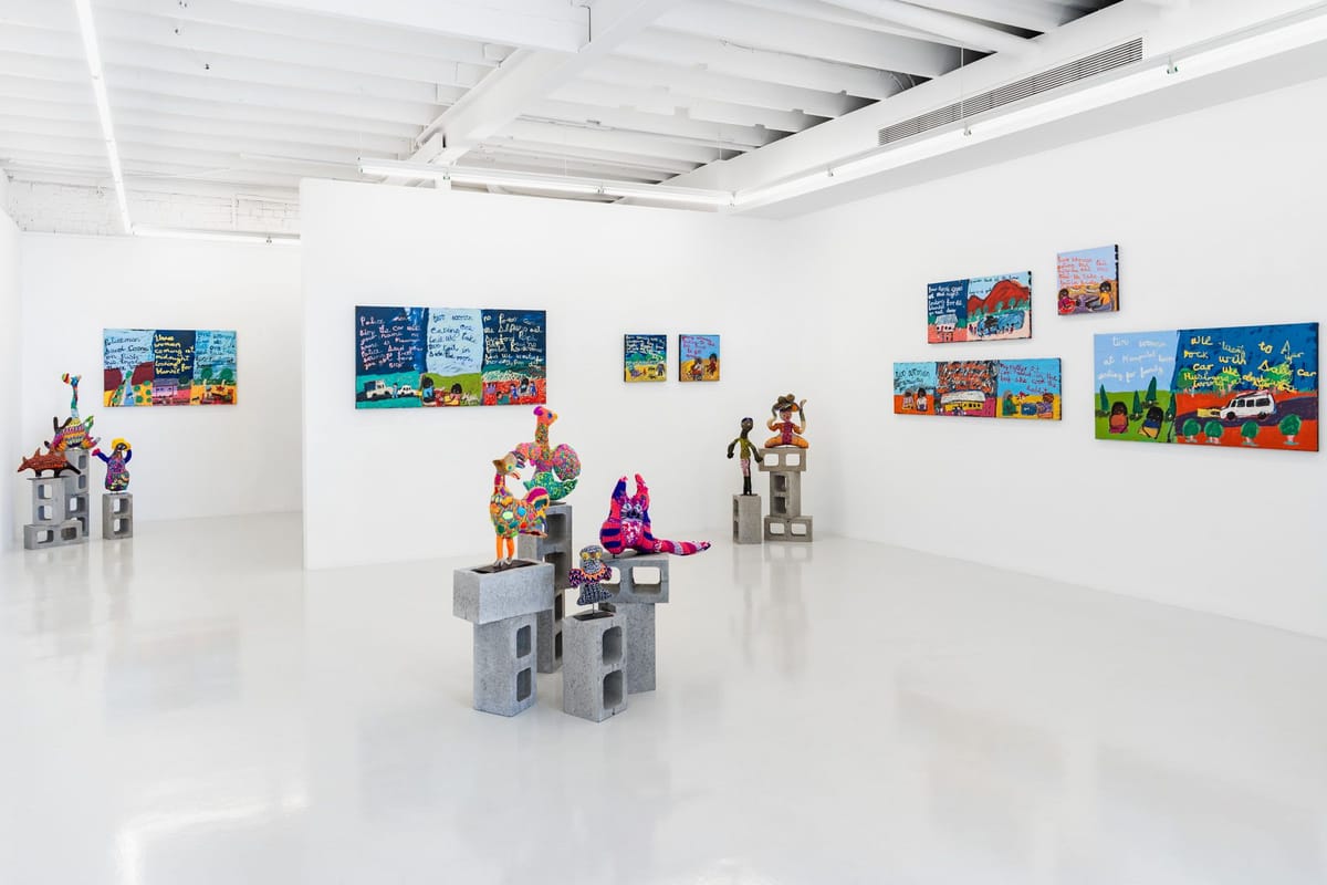Sally Nangala Mulda - YAASM Works from the Town Camp Pay Day 2024 12