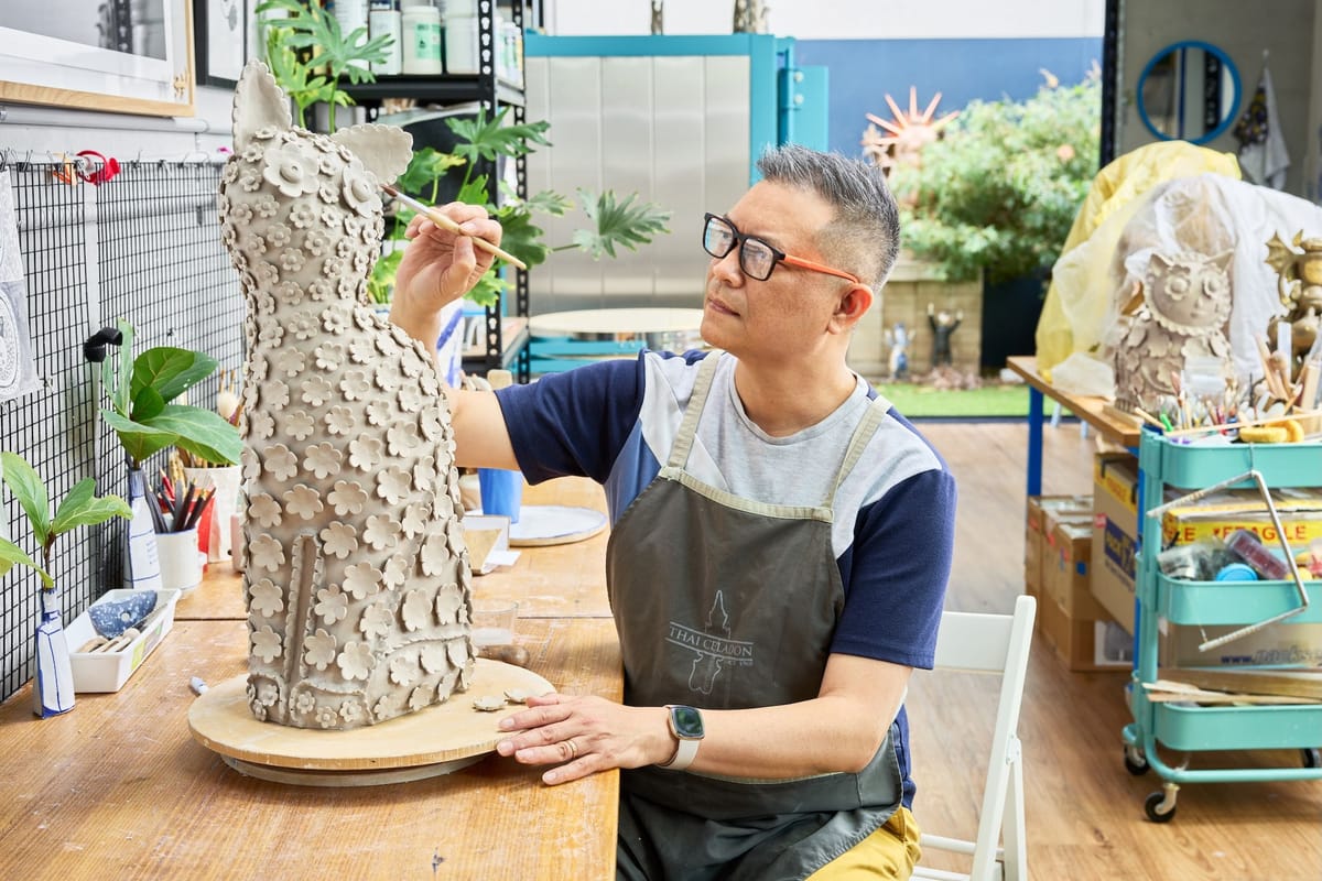 Vipoo Srivilasa - Vipoo Srivilasa in his studio by Matthew Stanton
