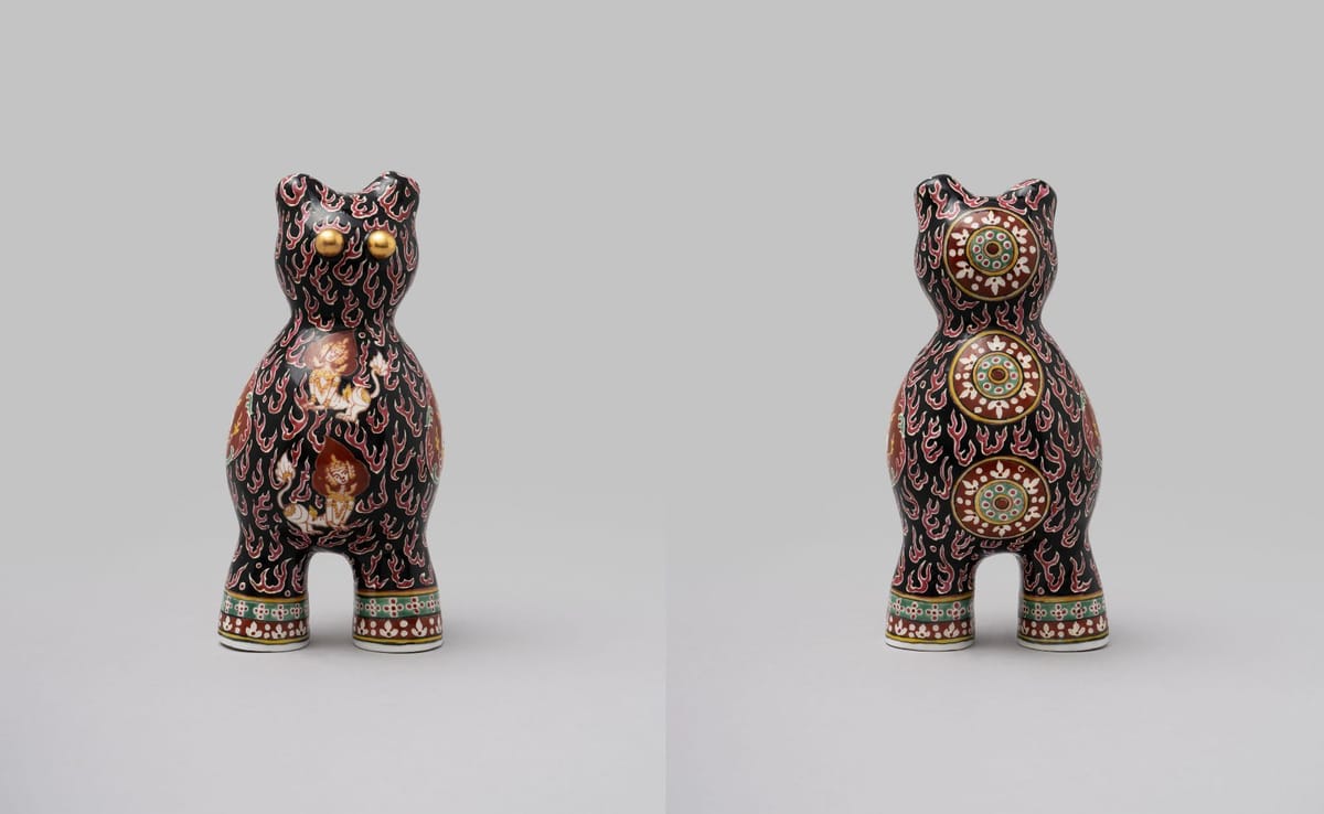 Vipoo Srivilasa - Benjarong Bear (front and back)