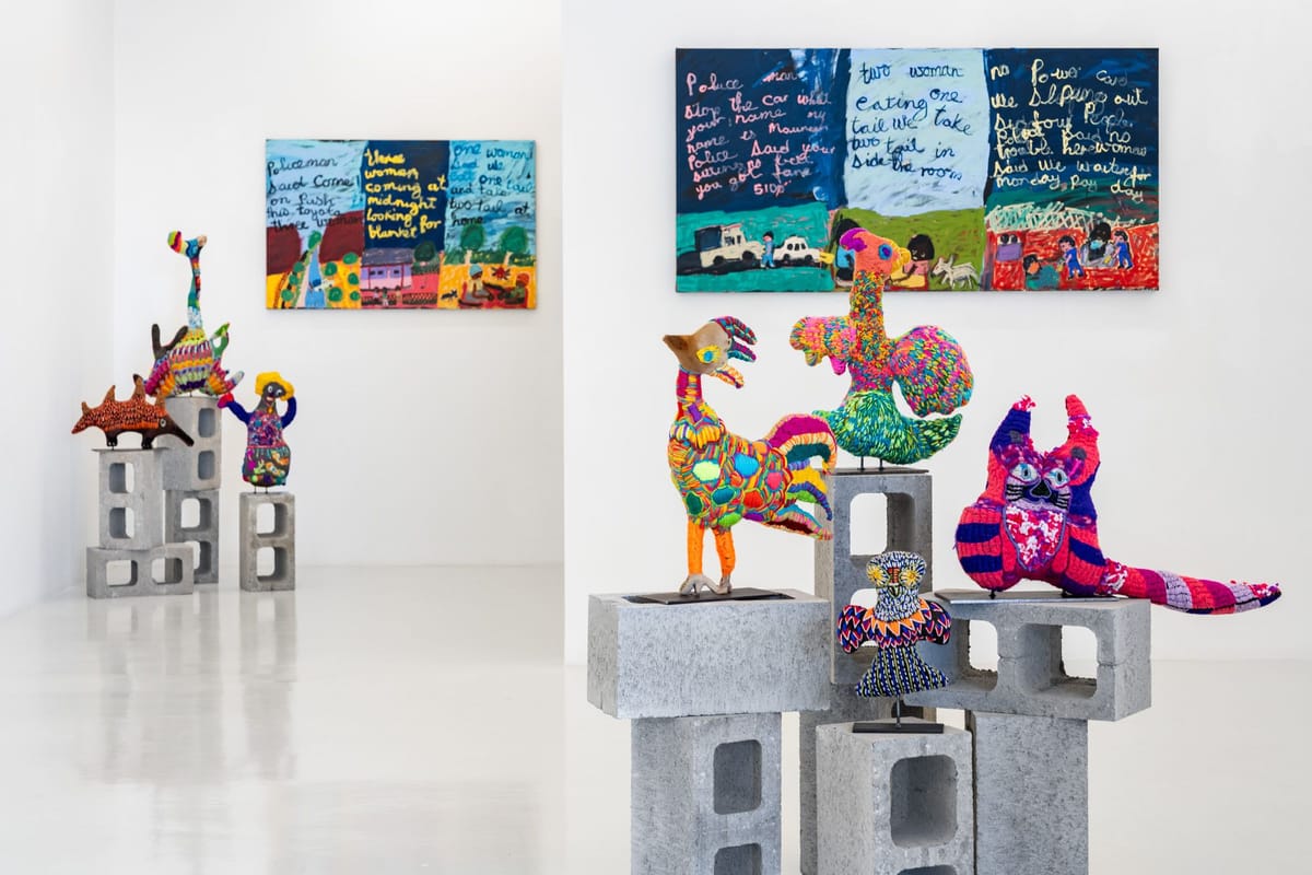 Yarrenyty Arltere Artists Sally M Nangala Mulda Works from the Town Camp Pay Day 2024 15