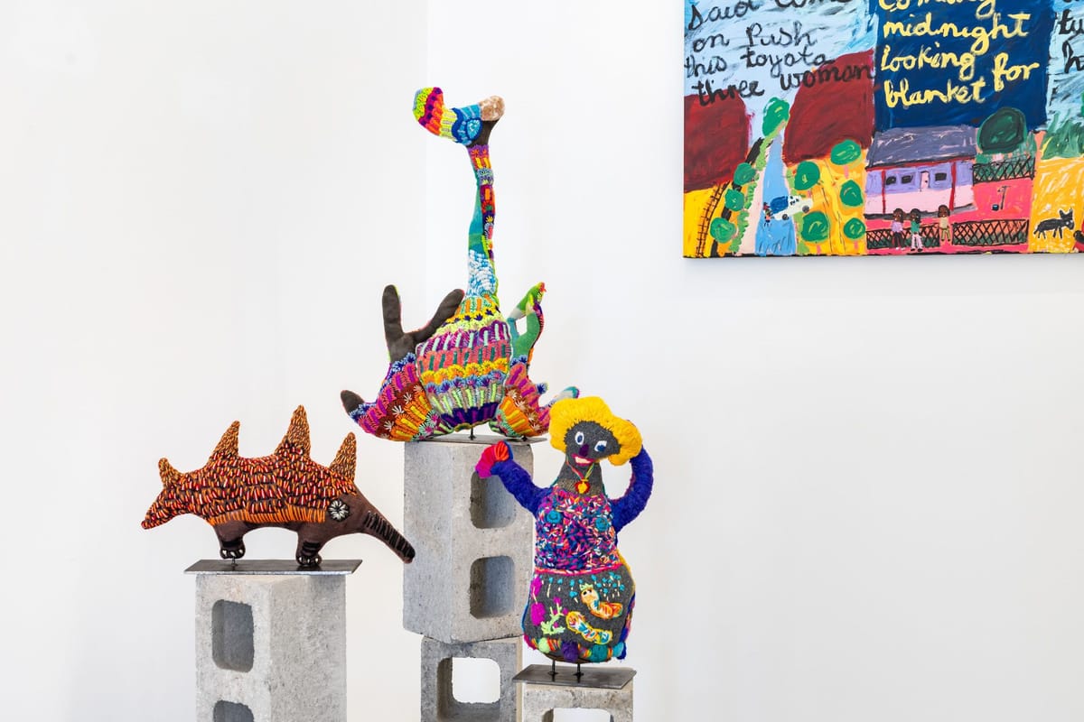 Yarrenyty Arltere Artists Sally M Nangala Mulda Works from the Town Camp Pay Day 2024 18