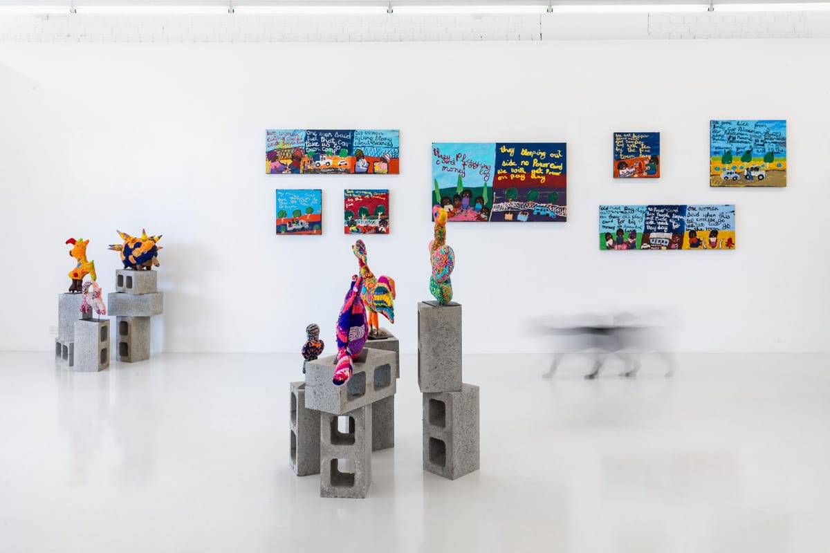 Yarrenyty Arltere Artists Sally M Nangala Mulda Works from the Town Camp Pay Day 2024 36