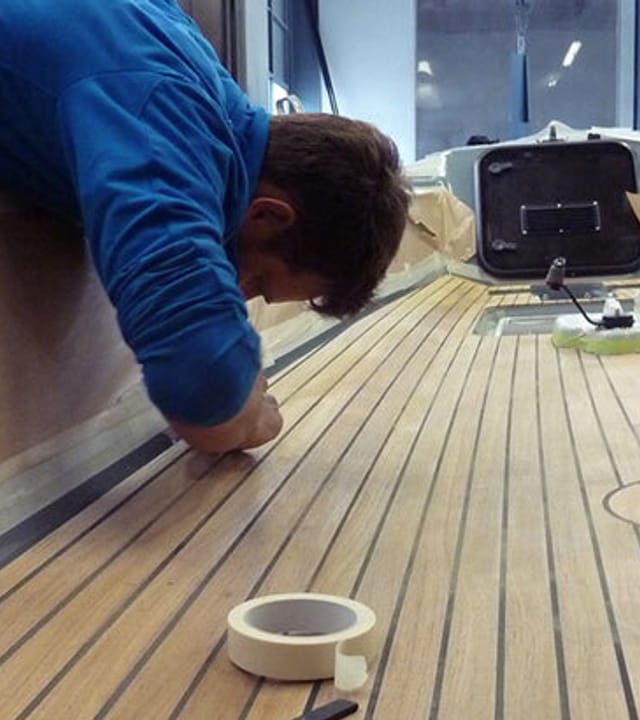 So wird ein esseboats segelboot gebaut teakdeck