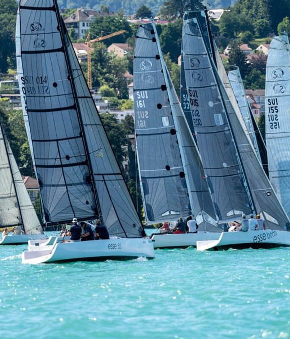 Essboats alle Klassen. Ideal Bedingungen. Neues Esseboats Regattaformat erfolgreich gestartet.