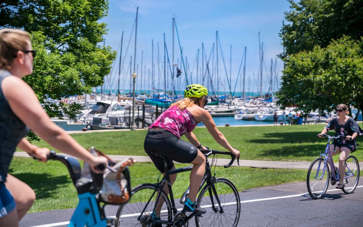 Cycle the Lakefront or Explore on Foot