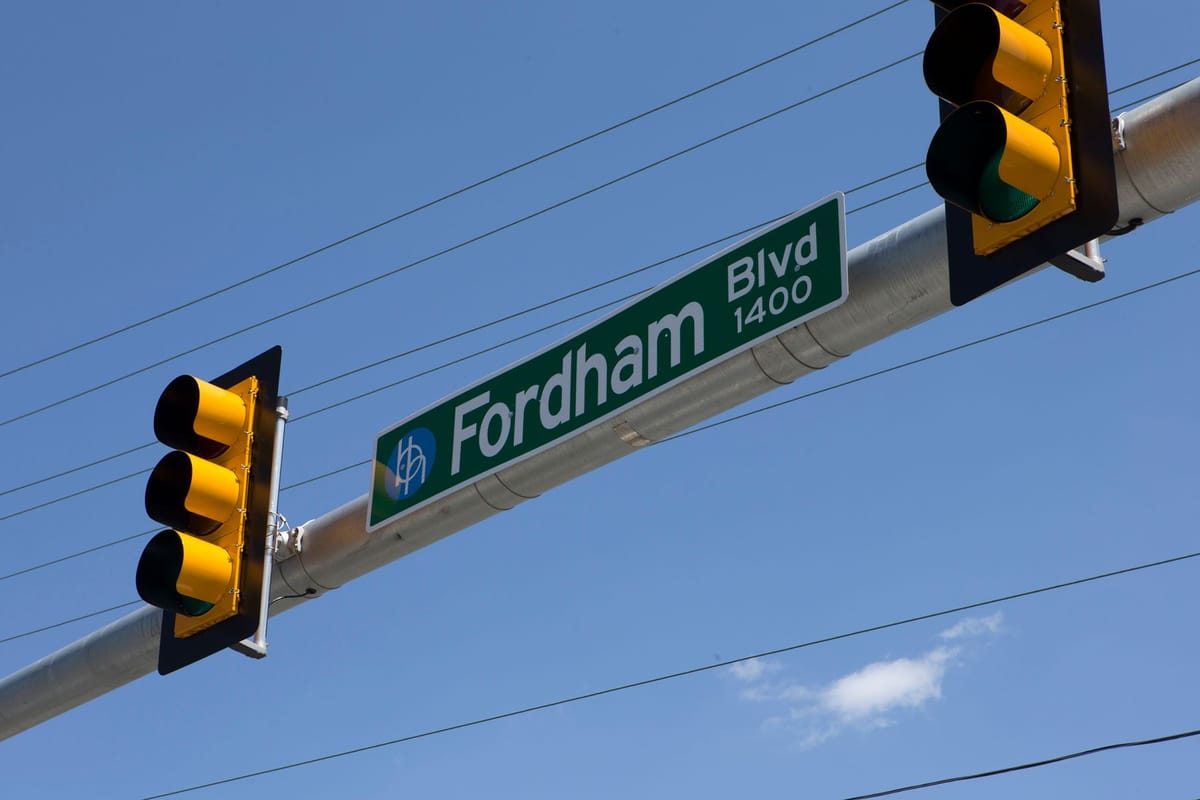 Fordham BLVD Street Sign