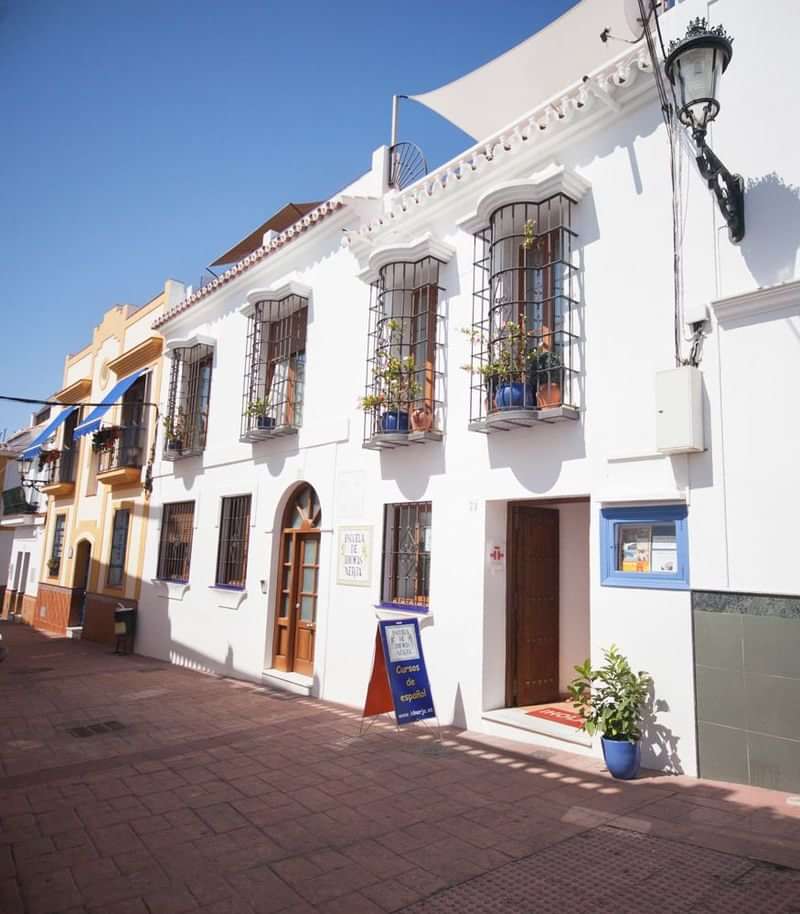 Spanish language school in a traditional building, ideal for language immersion trips.