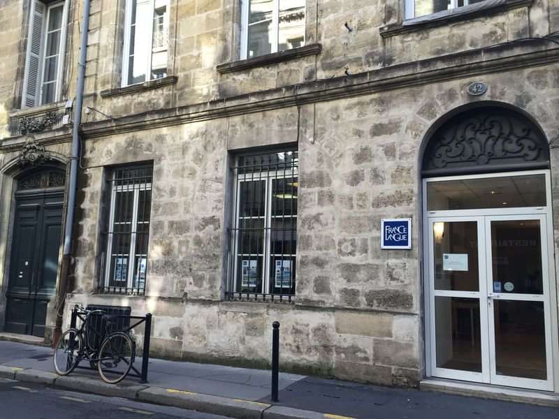 A language school in a historic building, possibly in France.
