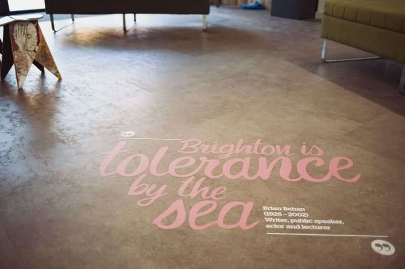 Brighton is tolerance by the sea, promoting equality and openness.