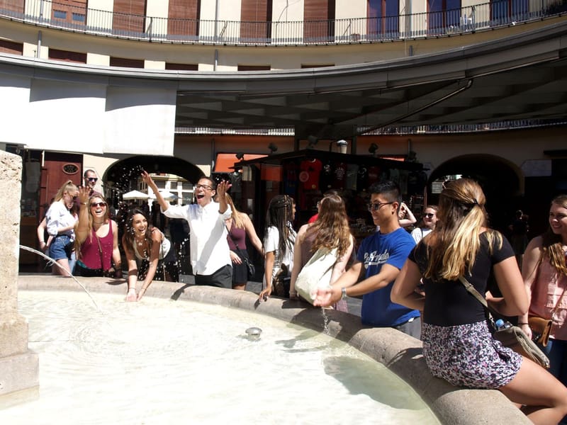 Studerende på sprogrejse i Valencia