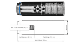 Schalldämpfer ERA Silencer STI3D (inkl. Dämpfergewindebuchse)