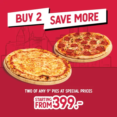 BUY 2 SAVE MORE (9˝) Starting from 399