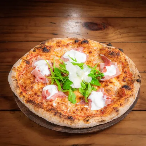 Pizza Stracciatella e Parma