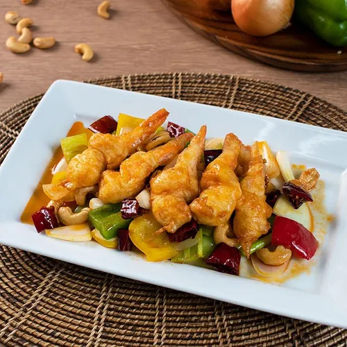 กุ้งผัดเม็ดมะม่วงหิมพานต์