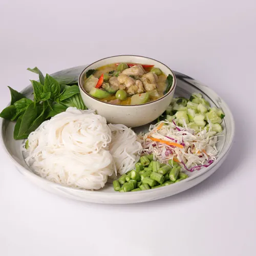ขนมจีนแกงเขียวหวานไก่