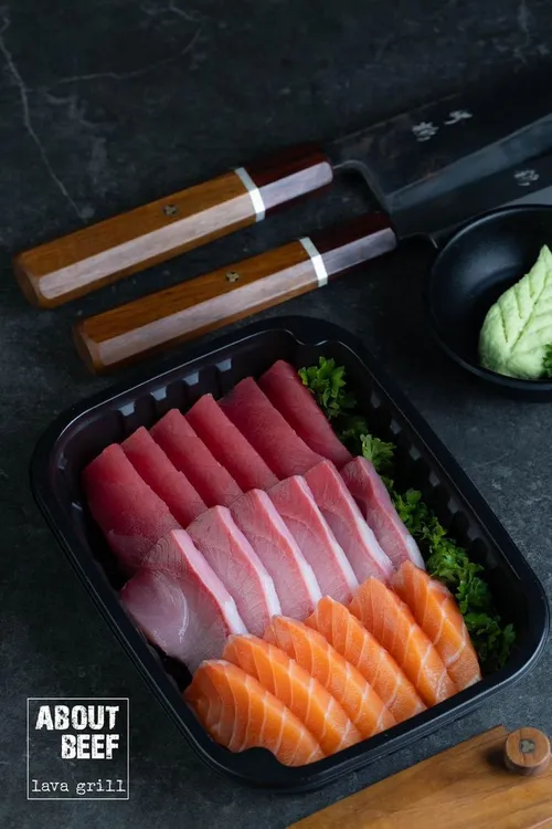Salmon + Tuna + Hamachi Sashimi