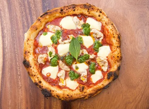 Spicy Chicken Kra Prow Pizza