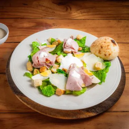 Stracciatella & Mortadella Caesar Salad