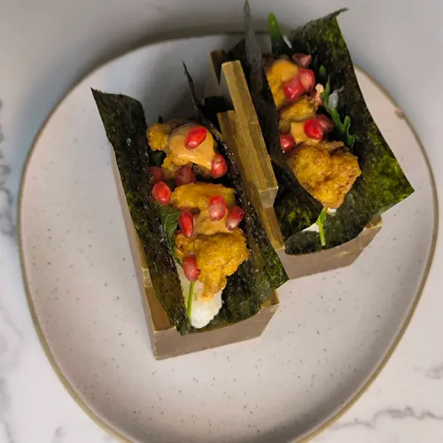 Cauliflower Tempura Hand Roll