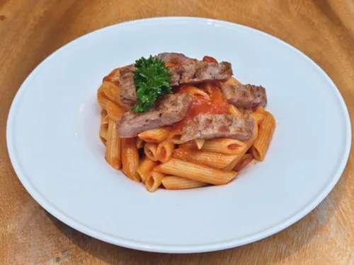 Italian Pork Sausage and Tomato Sauce Pasta