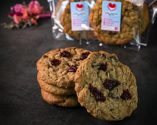 Soft cookie Oatmeal raisin cranberry
