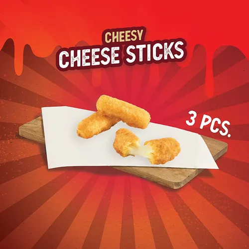 Cheesy Cheese Sticks (3 pc)