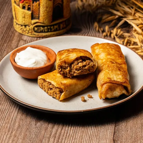Beef Blinis