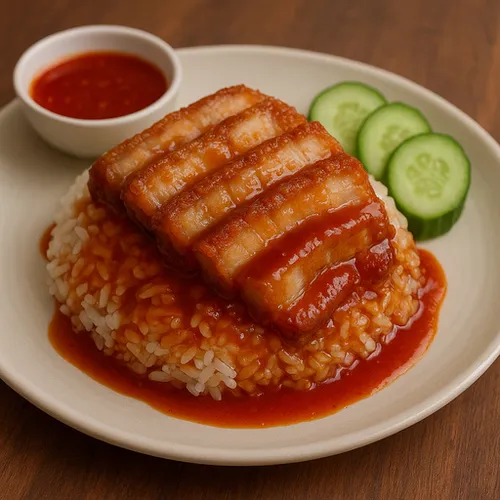 Rice crispy pork