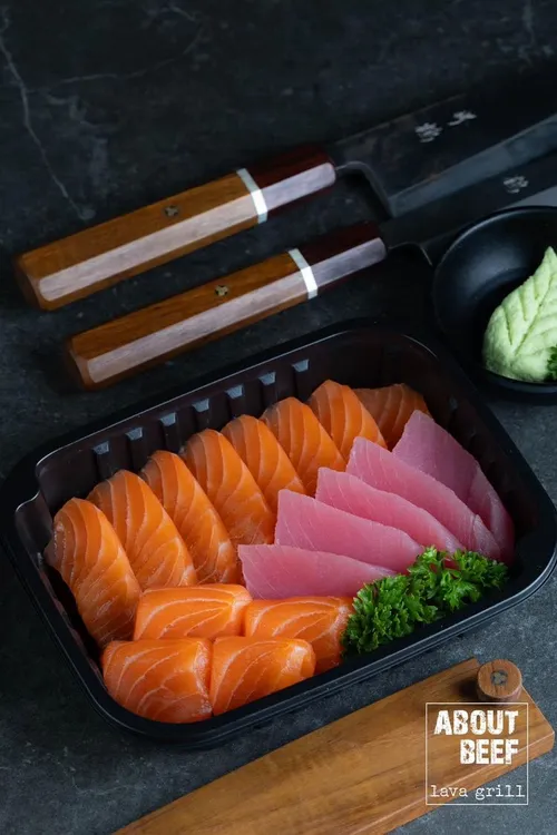 Salmon + Tuna Sashimi