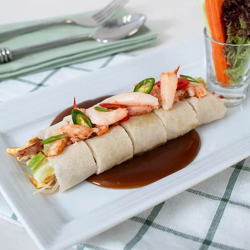 ปอเปี๊ยะสดหน้าเนื้อปู