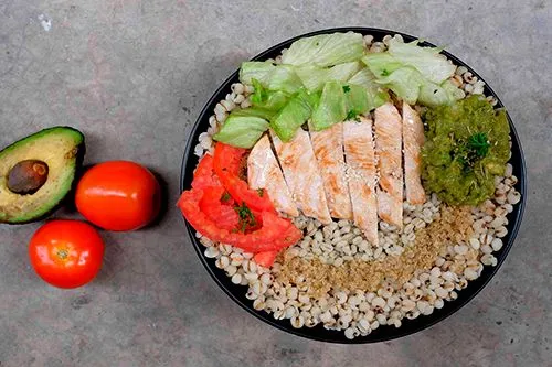 Chicken Guacamole Grain Bowl