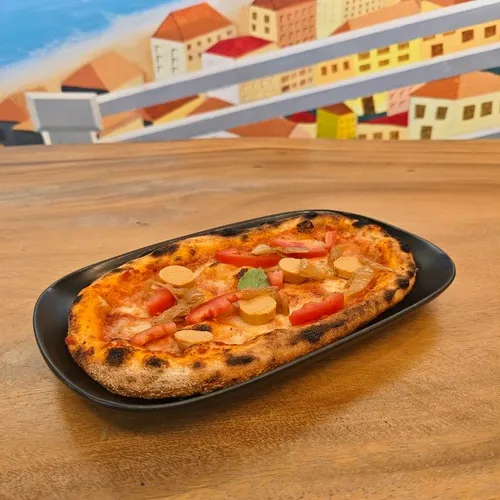 Vegan German Frankfurter Sausage Pizza