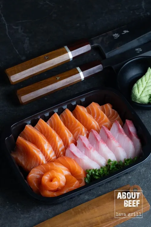 Salmon + Hamachi Sashimi