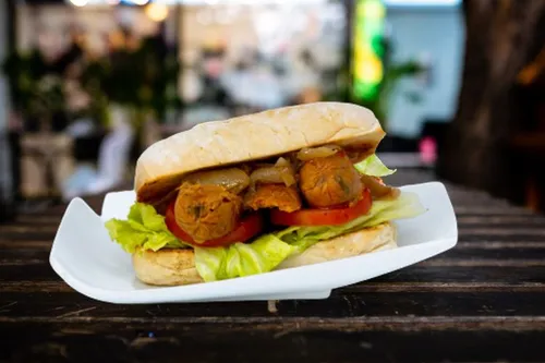 Vegan Thai Spicy Chorizo Sandwich