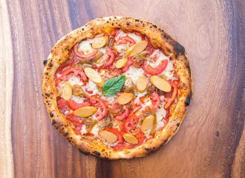 Vegan German Frankfurter Sausage Pizza