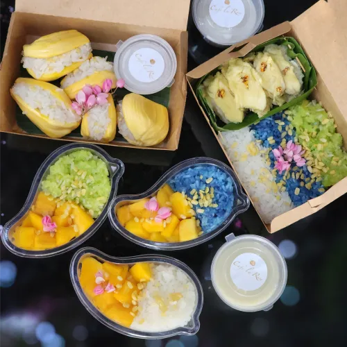 Mixed Sticky Rice Set (3 Menu: Mango, Durian, Jackfruit)