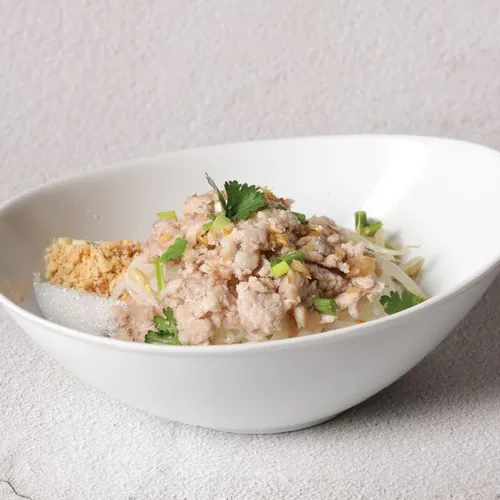 ก๋วยเตี๋ยวหมูสับ (น้ำ/แห้ง/ต้มยำ)