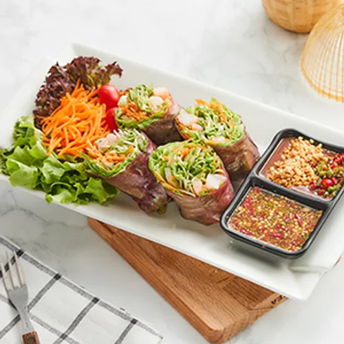 Morning Salad Rolls with Mushroom J