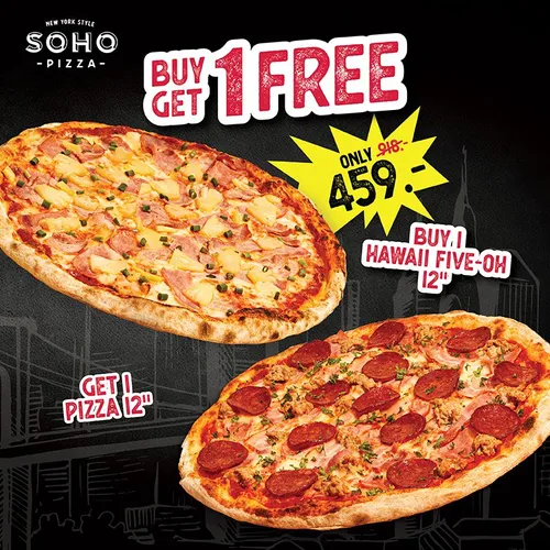 Buy 1 Get 1 Free! Buy Hawaii Five-Oh 12Ë, Get Free! Pizza 12Ë