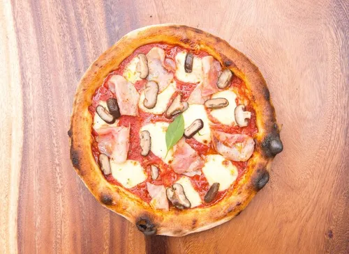 Ham And Mushroom Pizza