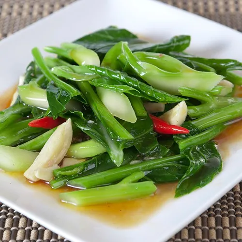 ผัดคะน้าน้ำมันหอย