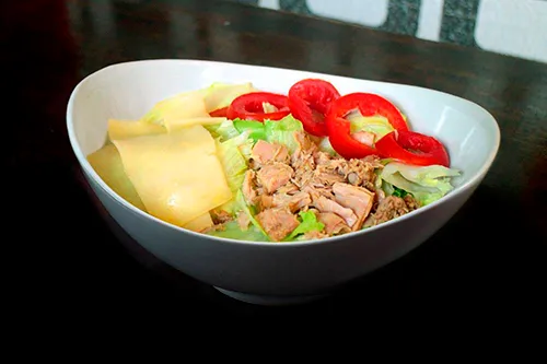 Tuna and Cheddar Cheese Salad