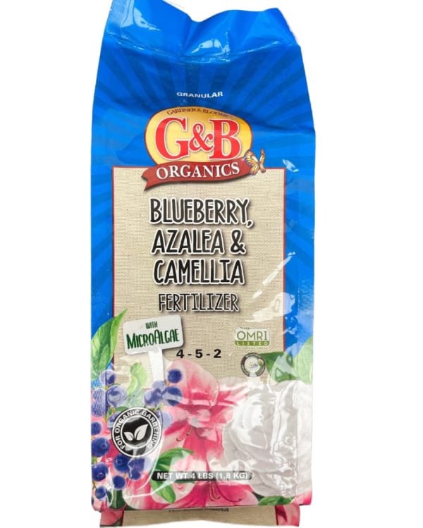 G&B Organics Blueberry, Azalea & Camellia Fertilizer (4-5-2)