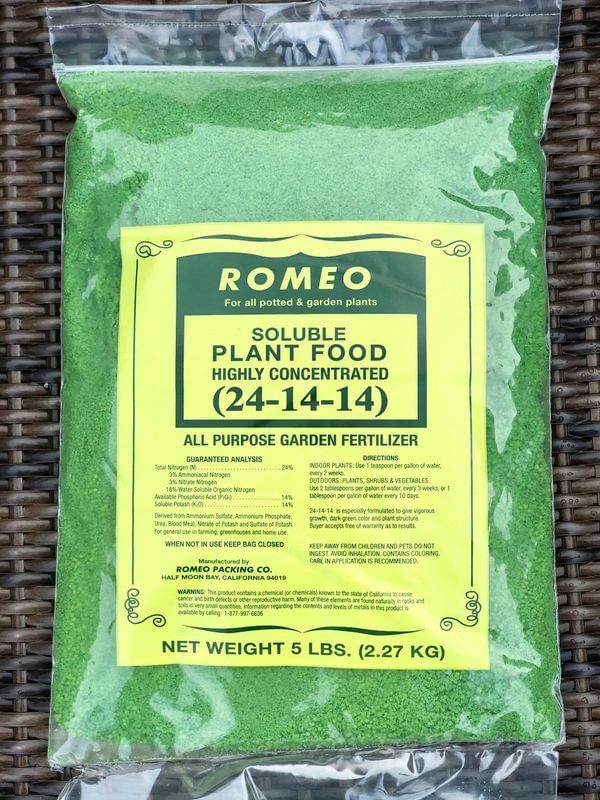 Romeo Plant Food / Fertilizer (non-organic - 2:1:1)