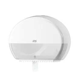 Dispenser para Papel Higiênico Tork Jumbo Mini Branco T2 - O Dispenser Tork para Papel Higiênico Mini Jumbo Sistema T2, é ideal para ambientes com...