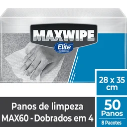 Panos Descartáveis Maxwipe Elite MAX 60 Dobrado